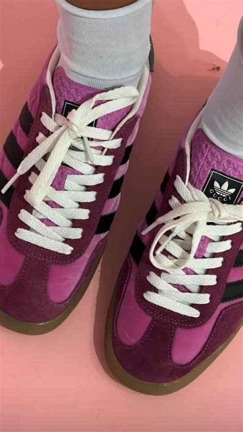 pink Gucci sambas